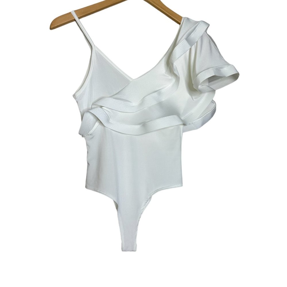 White bodysuit Spandex Top - Size S
